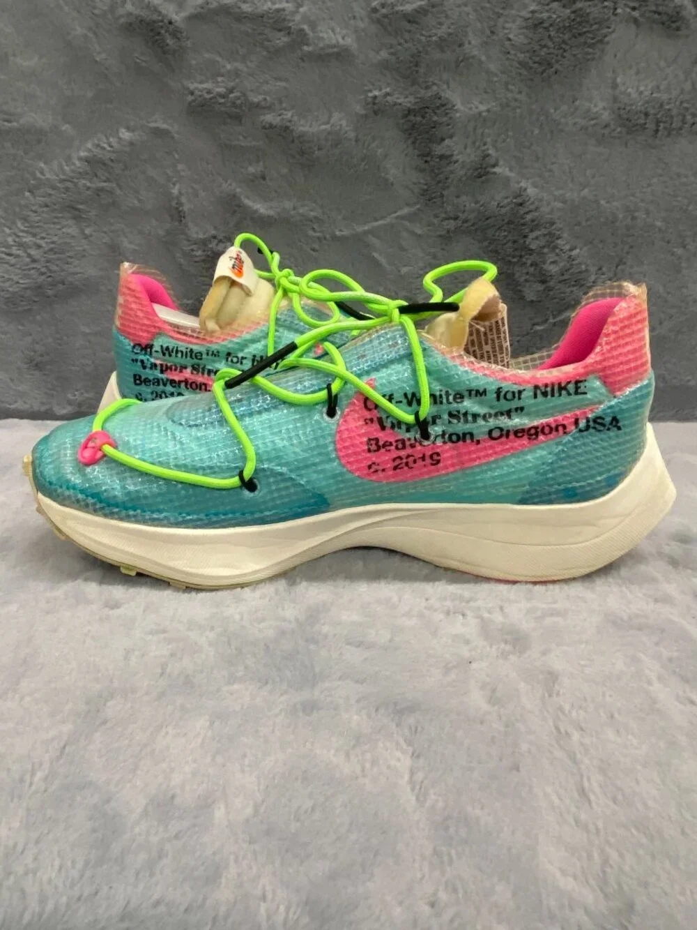 Nike Off-White Vapor Street Polarized Blue‎ Women’s Size 10 CD8178-400 Blue Pink